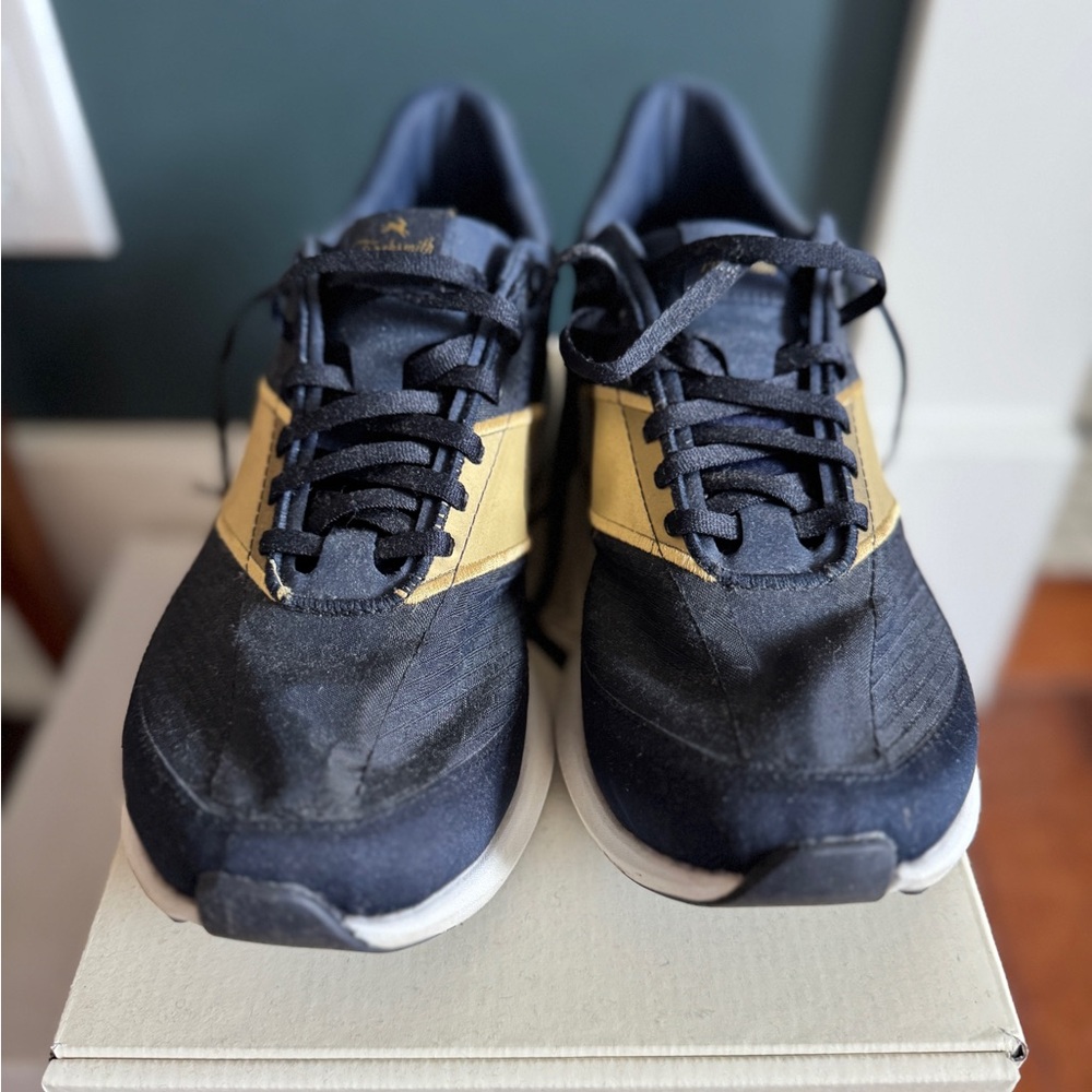 Tracksmith Navy and Beige Sneakers Worn Once - Picture 3 of 7